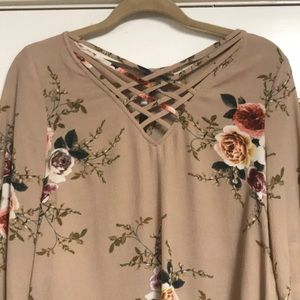 Floral print woman’s blouse
